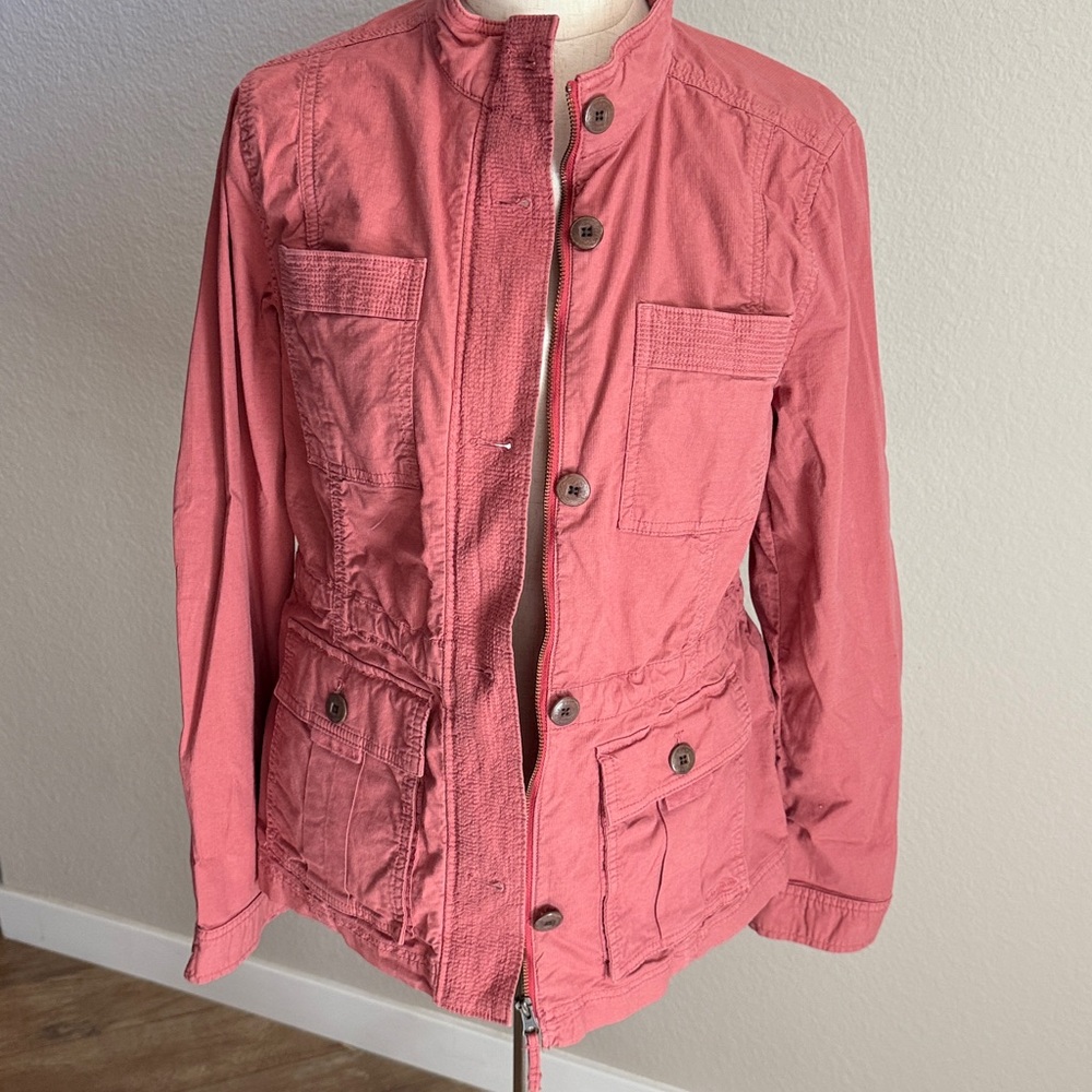 L.L. Bean Coral Military jacket